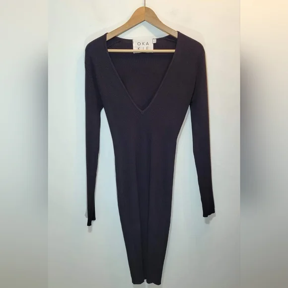 Okakie Ribbed Bodycon Dress - Picture 2 of 2